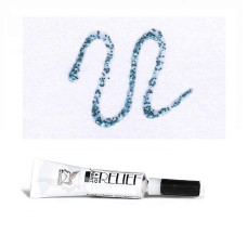 Голубой лед с блестками, контур для стекла и керамики, 20 мл., 223 Deco Renesans