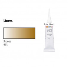 Бронза, контур для скла та кераміки, 18 мл., Decola