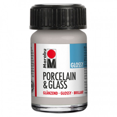 Краска для стекла Серебряная, 15мл 782 P&G Marabu