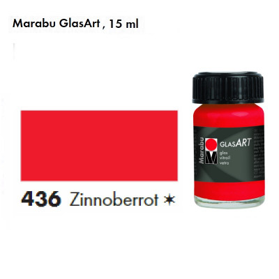 Киноварь, Marabu-GlasArt, 15мл, на основе растворителя