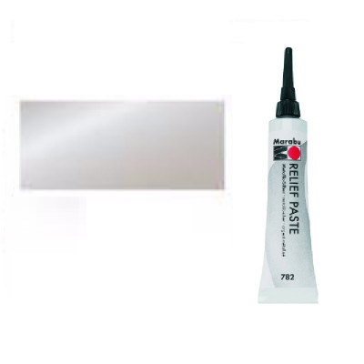 Серебряный металлик витражный контур, 20мл , Marabu , 130707782