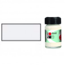 Біла вітражна фарба, 15 мл., на водній основі, Marabu Glas 130639070 Біла вітражна фарба, 15 мл., на водній основі, Marabu Glas 130639070