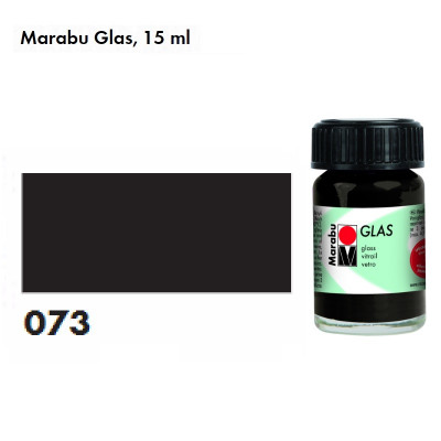 Чорна вітражна фарба, 15 мл., на водній основі, Marabu Glas 130639073