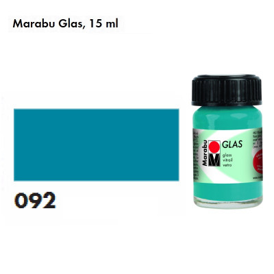 Синя світла вітражна фарба, 15 мл., на водній основі, Marabu Glas 130639092