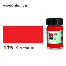 Червона вітражна фарба, 15 мл., на водній основі, Marabu Glas 130639125 Червона вітражна фарба, 15 мл., на водній основі, Marabu Glas 130639125