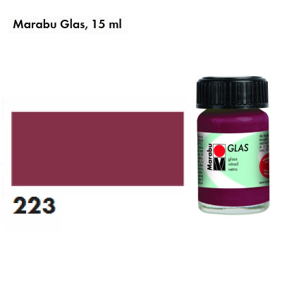 Коричнева світла вітражна фарба, 15 мл., на водній основі, Marabu Glas 130639223