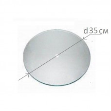 Основа под часы, стеклянная, круглая, диаметр 400 мм., толщина 4мм., шлифованная кромка 