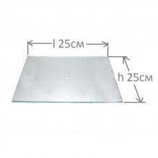 Основа под часы, стеклянная, квадратная, 25 * 25 см