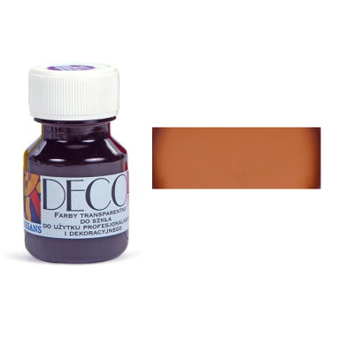 Краска витражная Коричневая, 30 мл. Deco Renesans