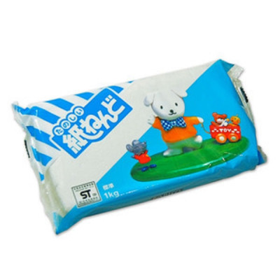 Пластика самозатвердевающая Белая Padico Paper Clay 1кг