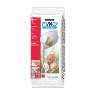 Пластика самозатвердевающая Белая Fimo Air 1кг