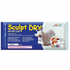 Белая самозатвердевающая масса для моделирования, 250., Sculpt Dry, MUNGYO